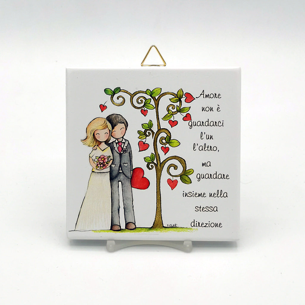 PIASTRELLA SOLIDALE MATRIMONIO "ALBERO DELLA VITA"