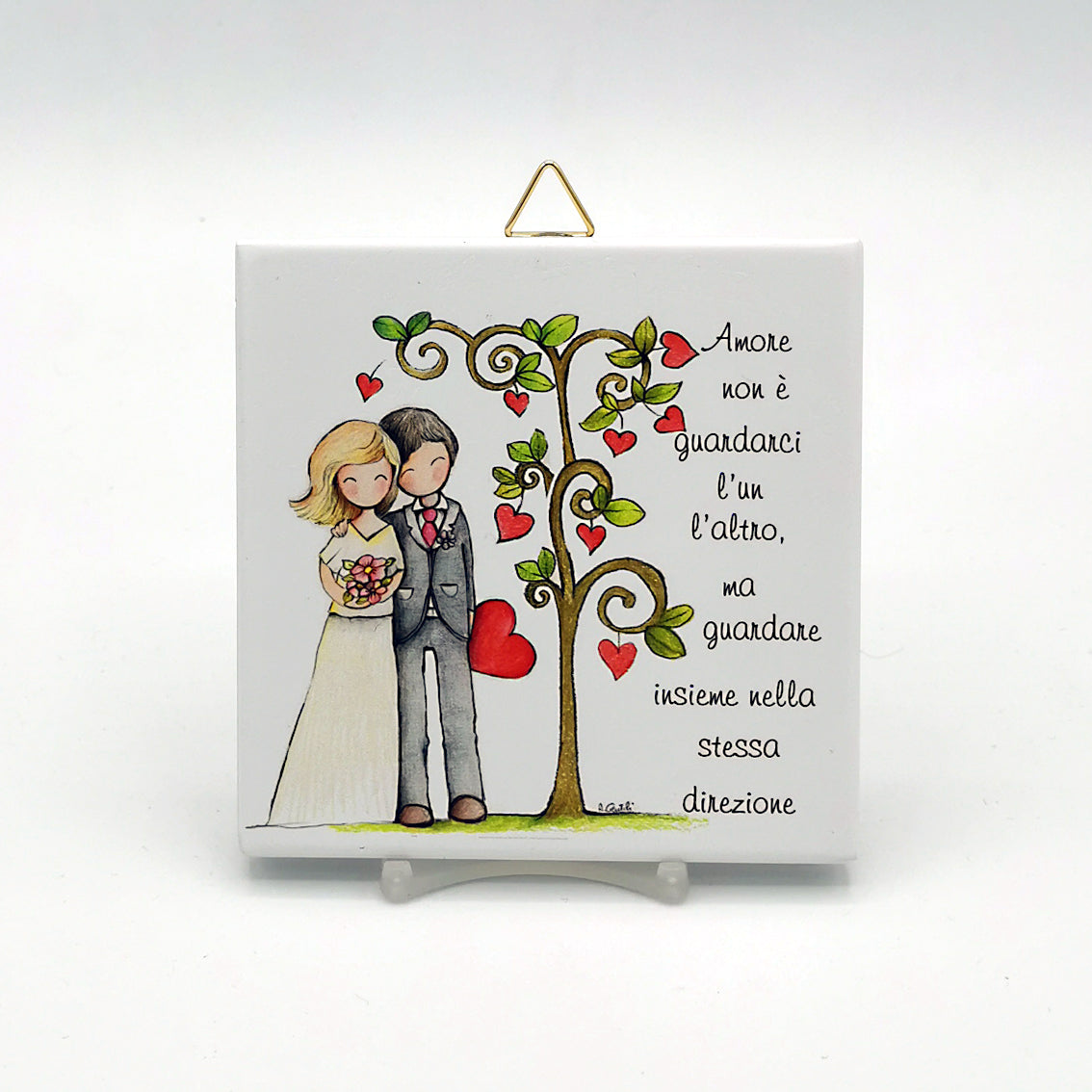 PIASTRELLA SOLIDALE MATRIMONIO "ALBERO DELLA VITA"