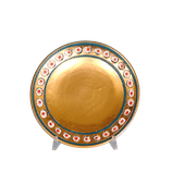 PATENA STILE GRAFFITO PALLINE ORO