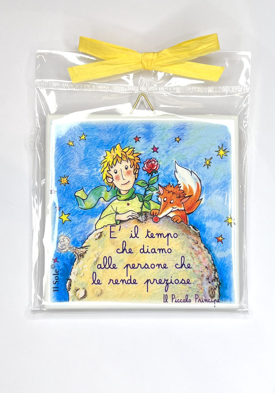 Piastrella in ceramica da parete Piccolo Principe mod. ASSORTITI