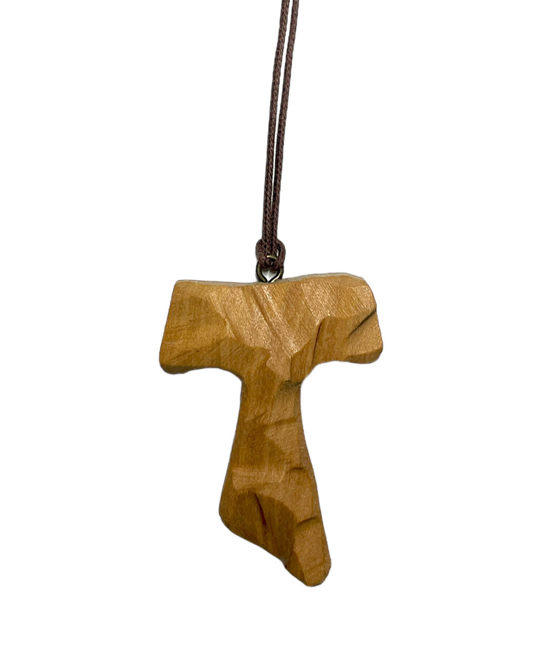 TAU INTAGLIATO IN LEGNO D'ULIVO da collo