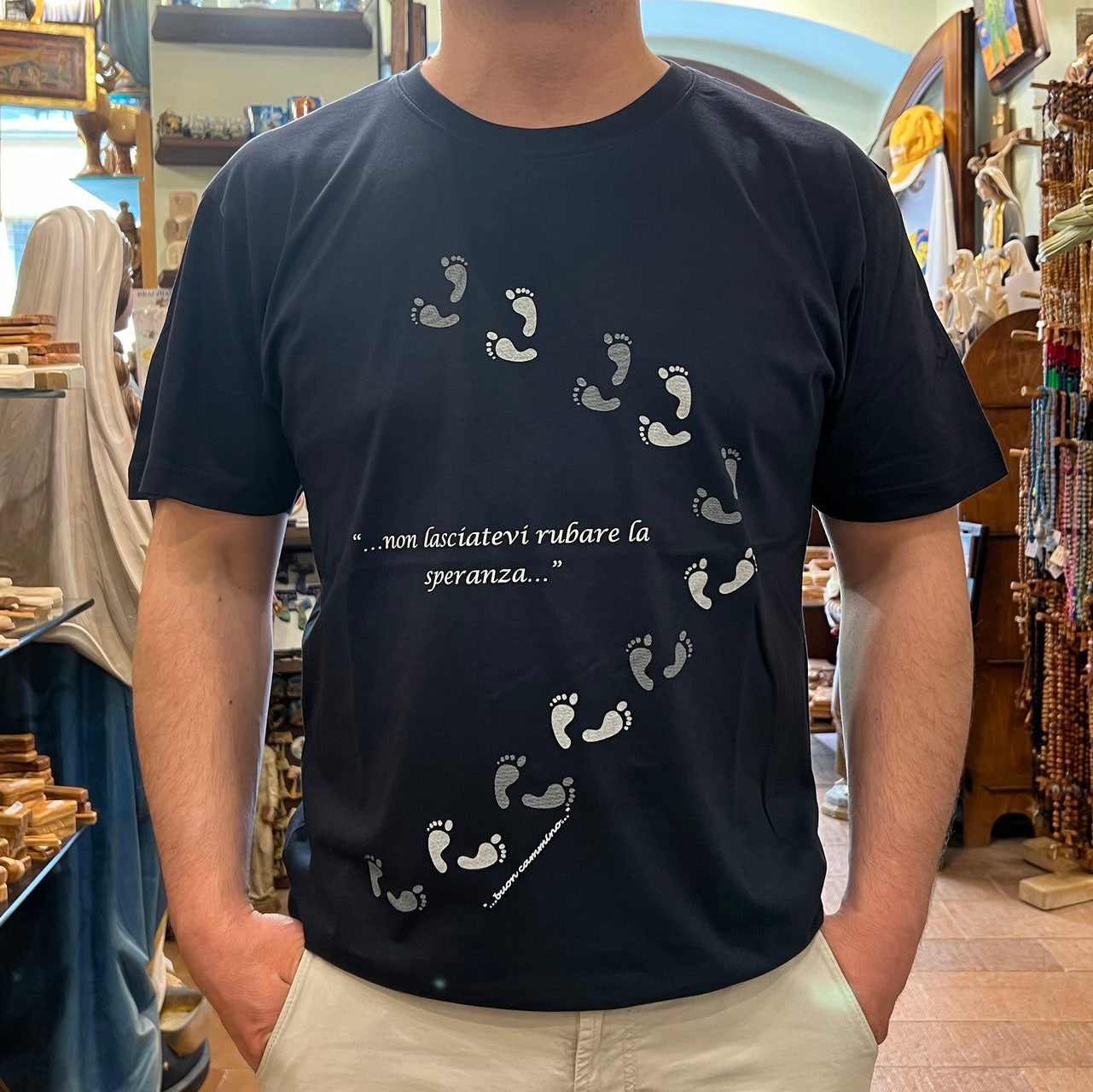 T-SHIRT "NON LASCIATEVI RUBARE LA SPERANZA"