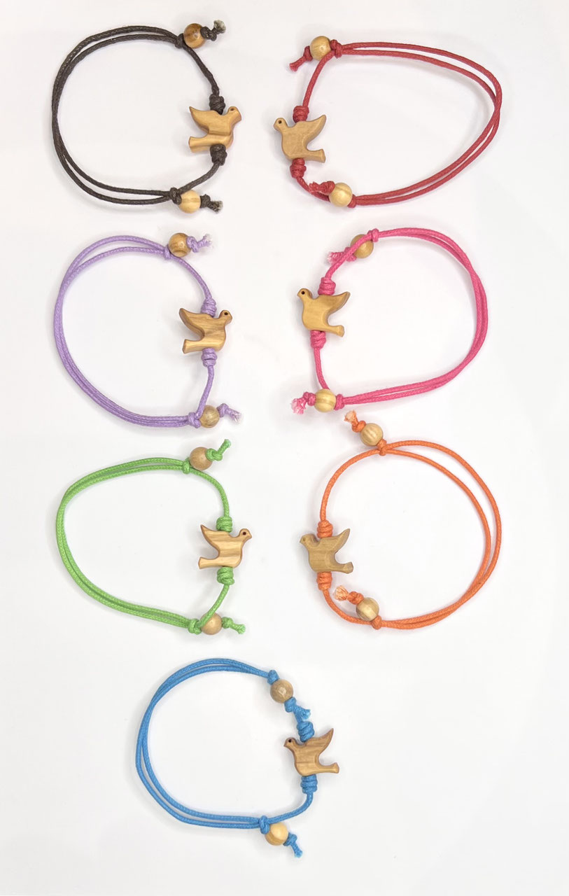 BRACCIALE con COLOMBINA, REGOLABILE
