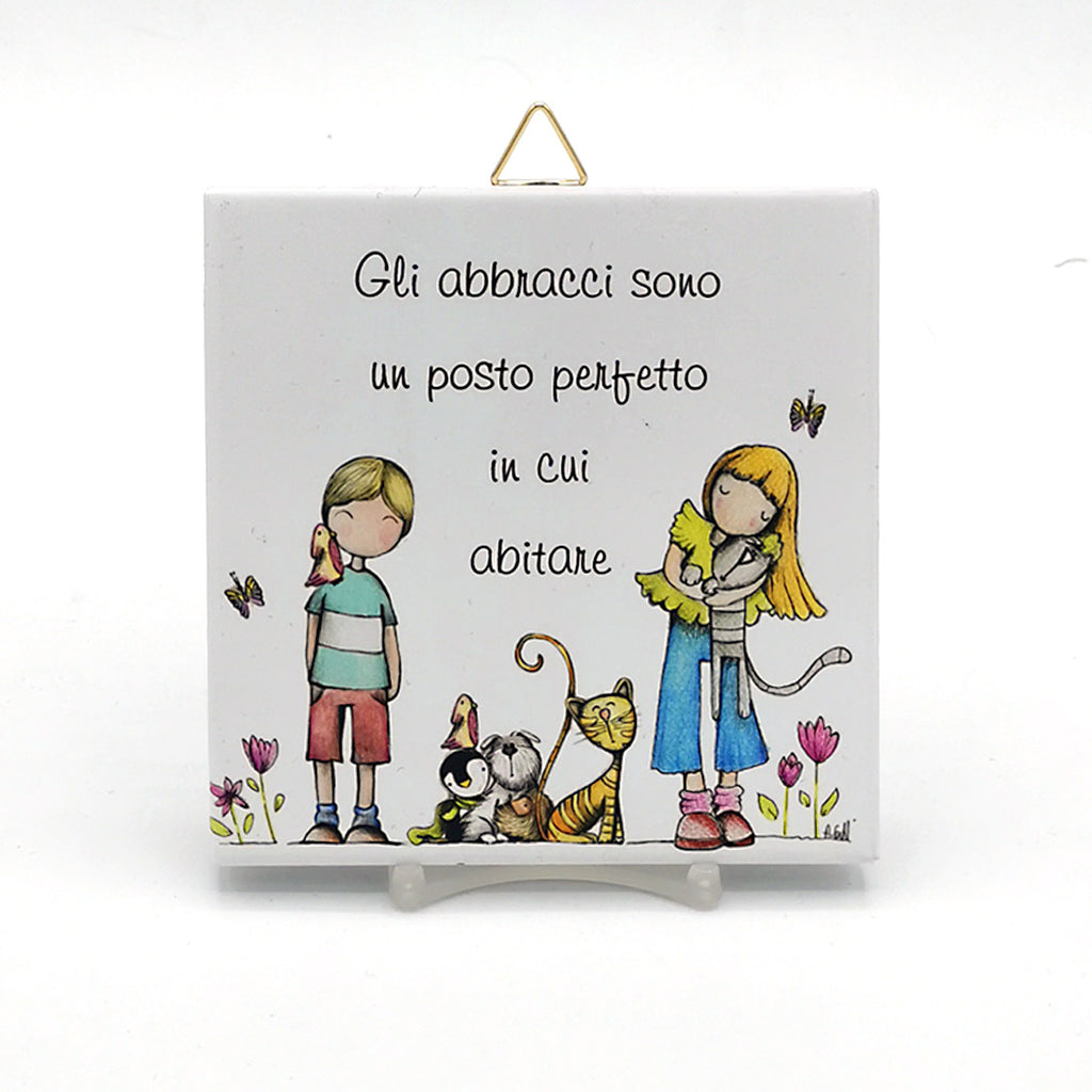 PIASTRELLA SOLIDALE "GLI ABBRACCI"