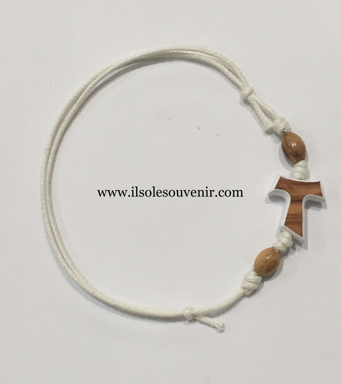 BRACCIALE REGOLABILE CON TAU CON BORDO COLORATO