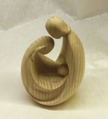 SACRA FAMIGLIA IN LEGNO SCOLPITO AL NATURALE