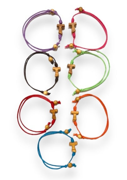 BRACCIALE CON TAU SAN FRANCESCO, REGOLABILE