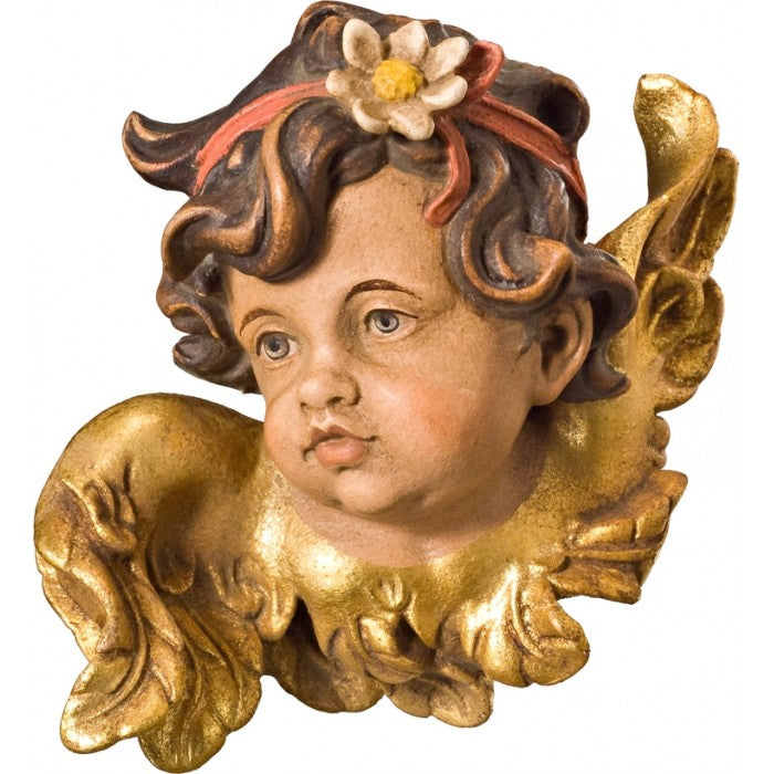 TESTA DI PUTTO DESTRO CON MARGHERITA