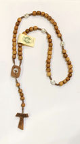 Rosario in legno d'ulivo