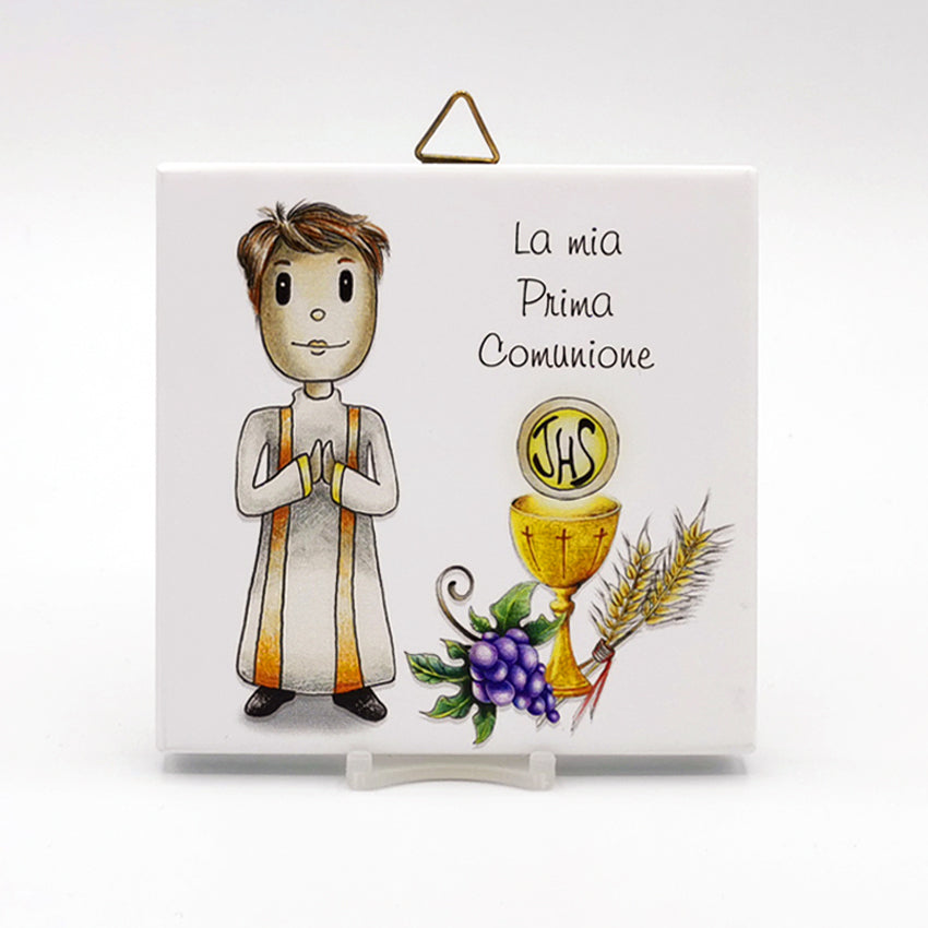 PIASTRELLA PRIMA COMUNIONE BAMBINO/A
