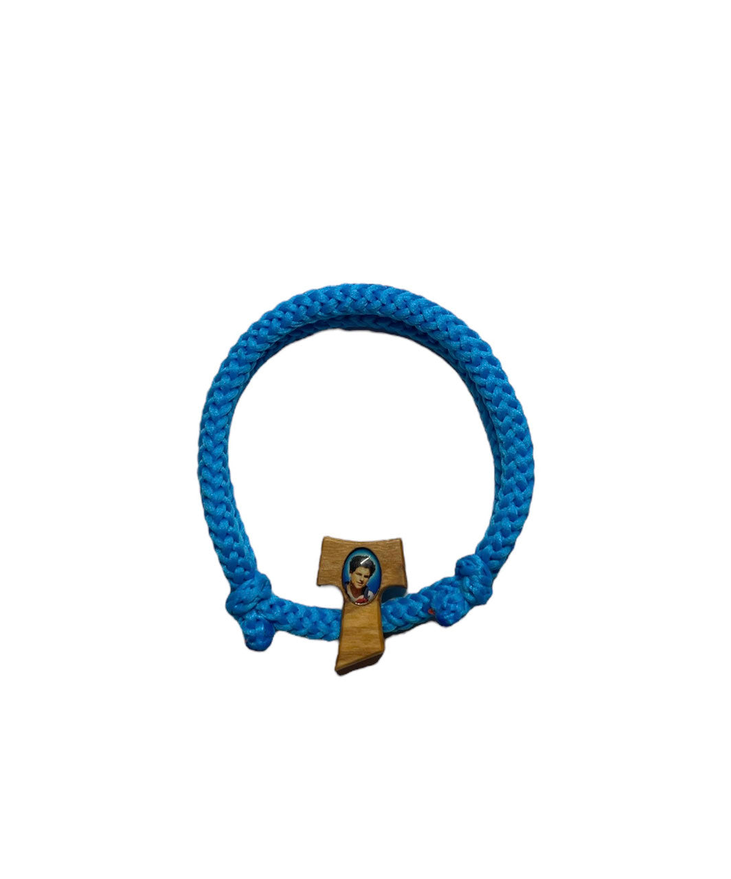 BRACCIALE REGOLABILE "fluo" CON TAU E IMMAGINE ACUTIS