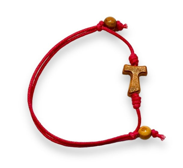 BRACCIALE CON TAU SAN FRANCESCO, REGOLABILE