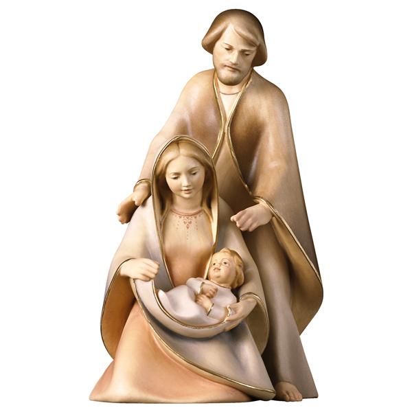 SACRA FAMIGLIA MODERNA IN LEGNO CON PROFILO DORATO (3PZ)