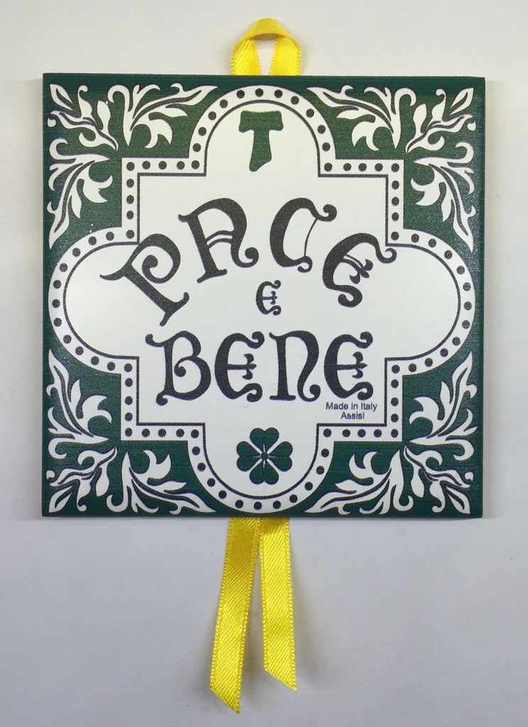 Piastrella in ceramica da parete Pace e Bene 10 x10 mod. C