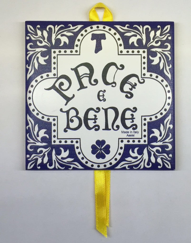 Piastrella in ceramica da parete Pace e Bene 10 x10 mod. C