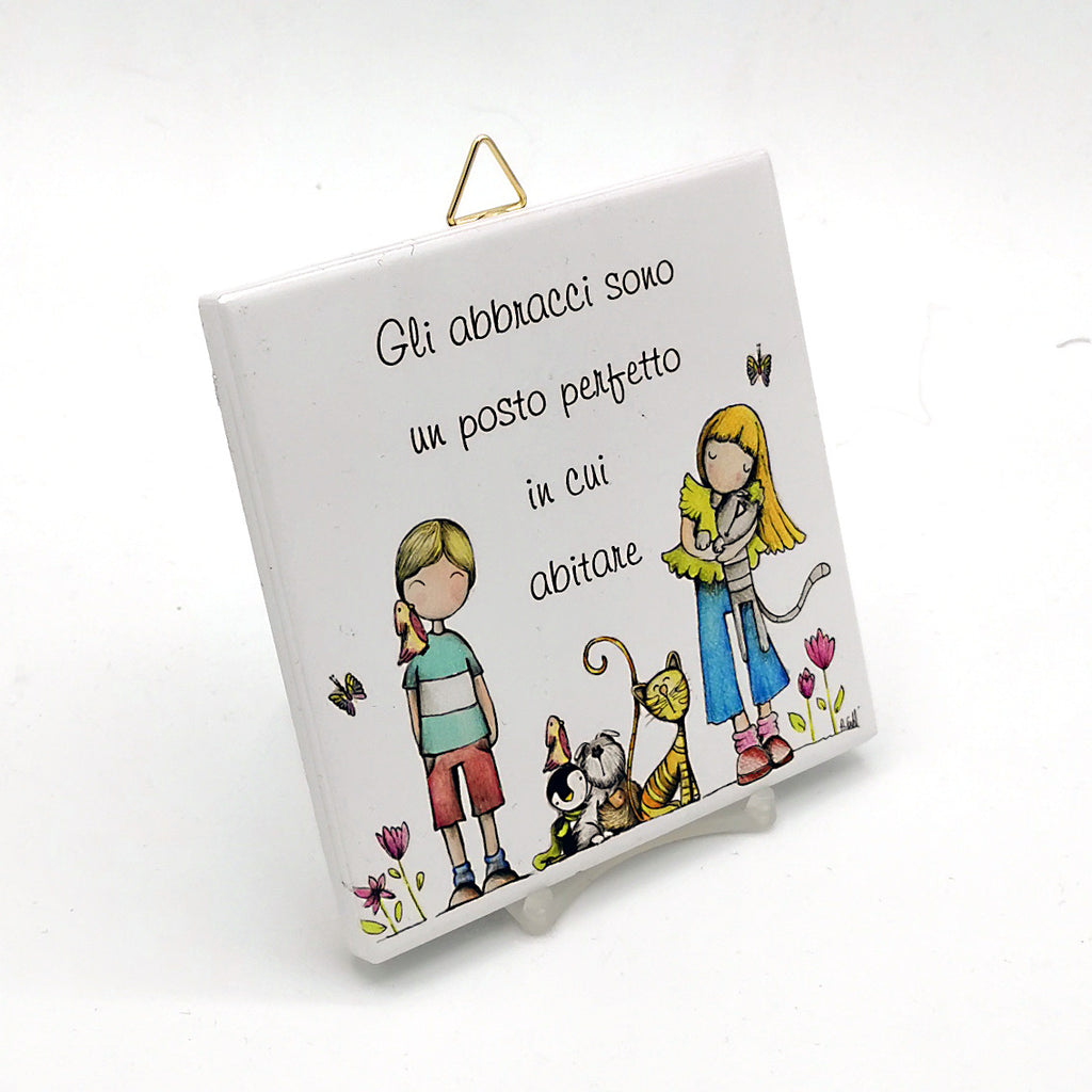 PIASTRELLA SOLIDALE "GLI ABBRACCI"