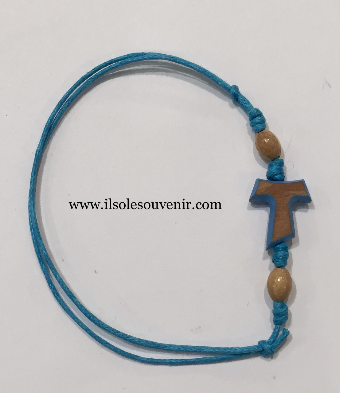 BRACCIALE REGOLABILE CON TAU CON BORDO COLORATO
