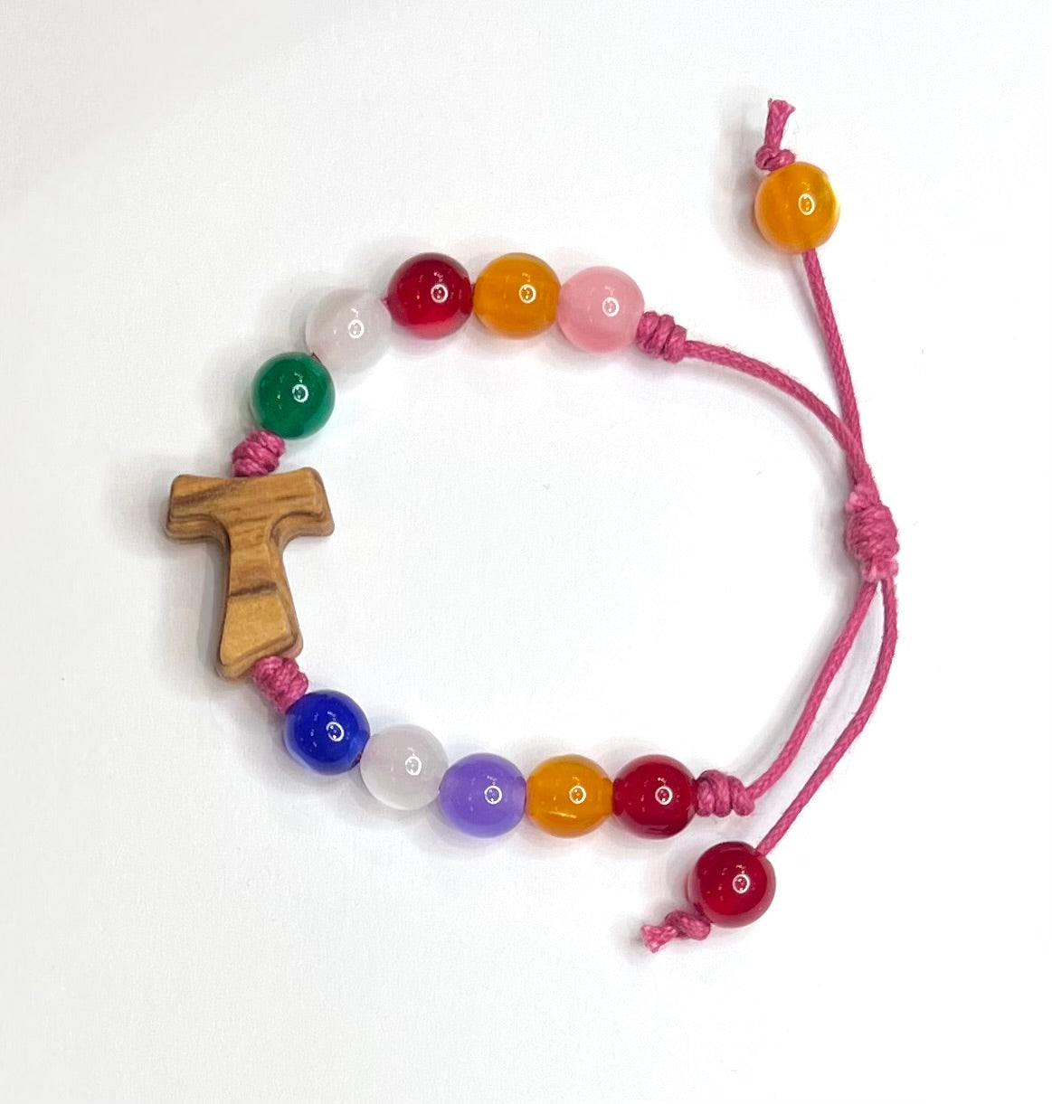 BRACCIALE REGOLABILE per BAMBINI CON PALLINE COLORATE