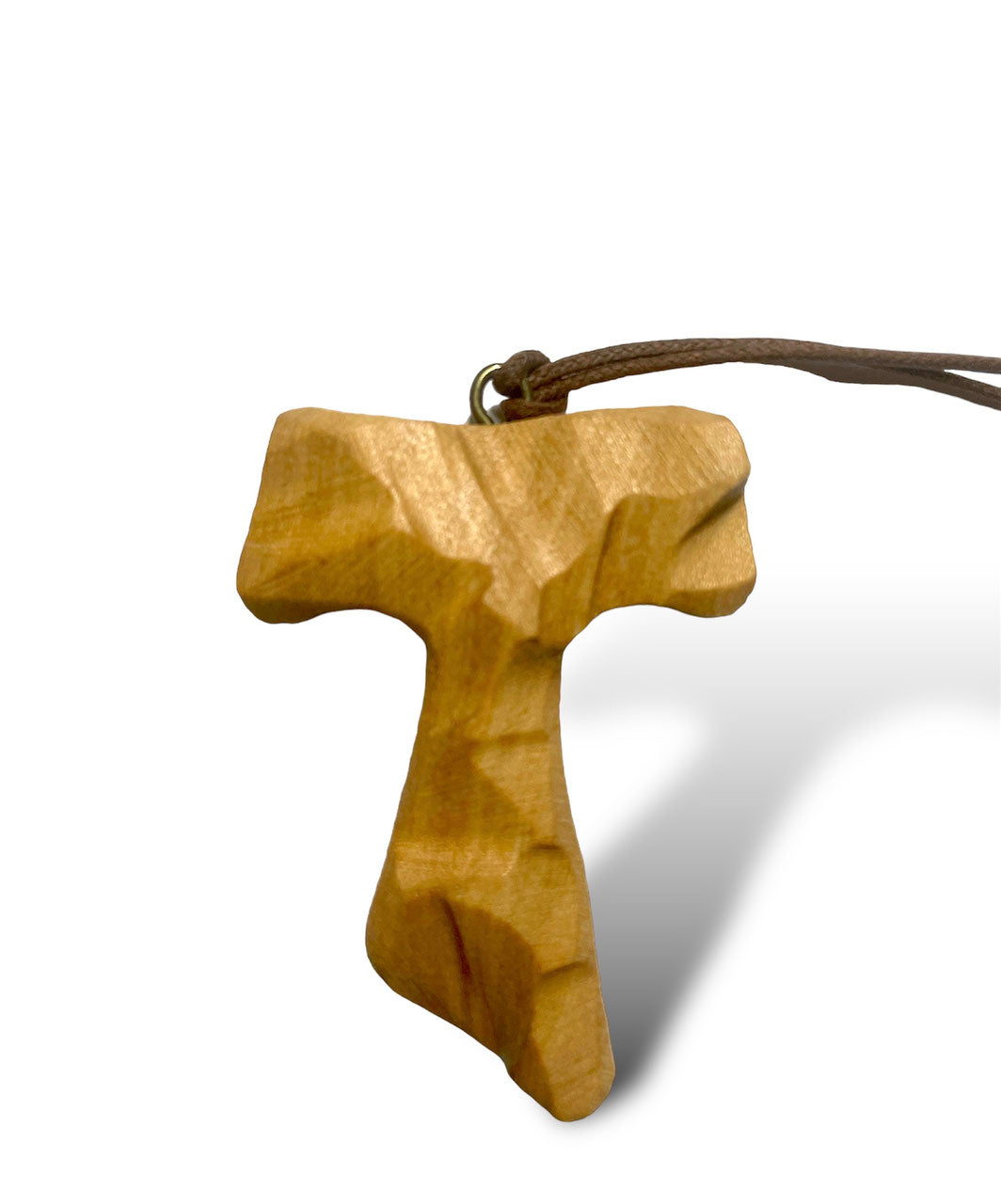 TAU INTAGLIATO IN LEGNO D'ULIVO da collo