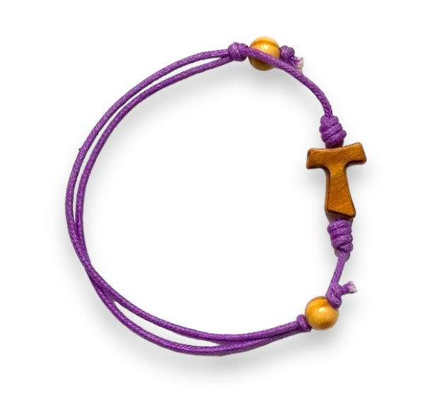 BRACCIALE CON TAU SAN FRANCESCO, REGOLABILE