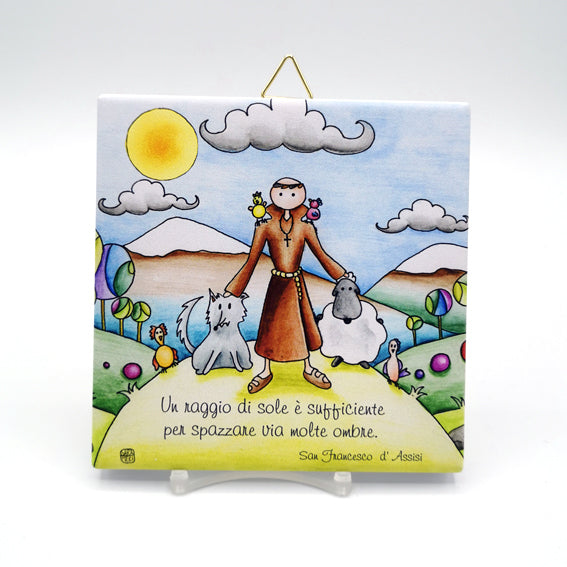 MATTONELLA SOLIDALE SAN FRANCESCO  10 X 10 cm e 15 X 15 CM