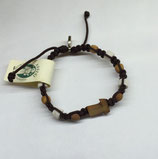 BRACCIALE DECINA REGOLABILE CON TAU E MEDAGLIA SAN FRANCESCO