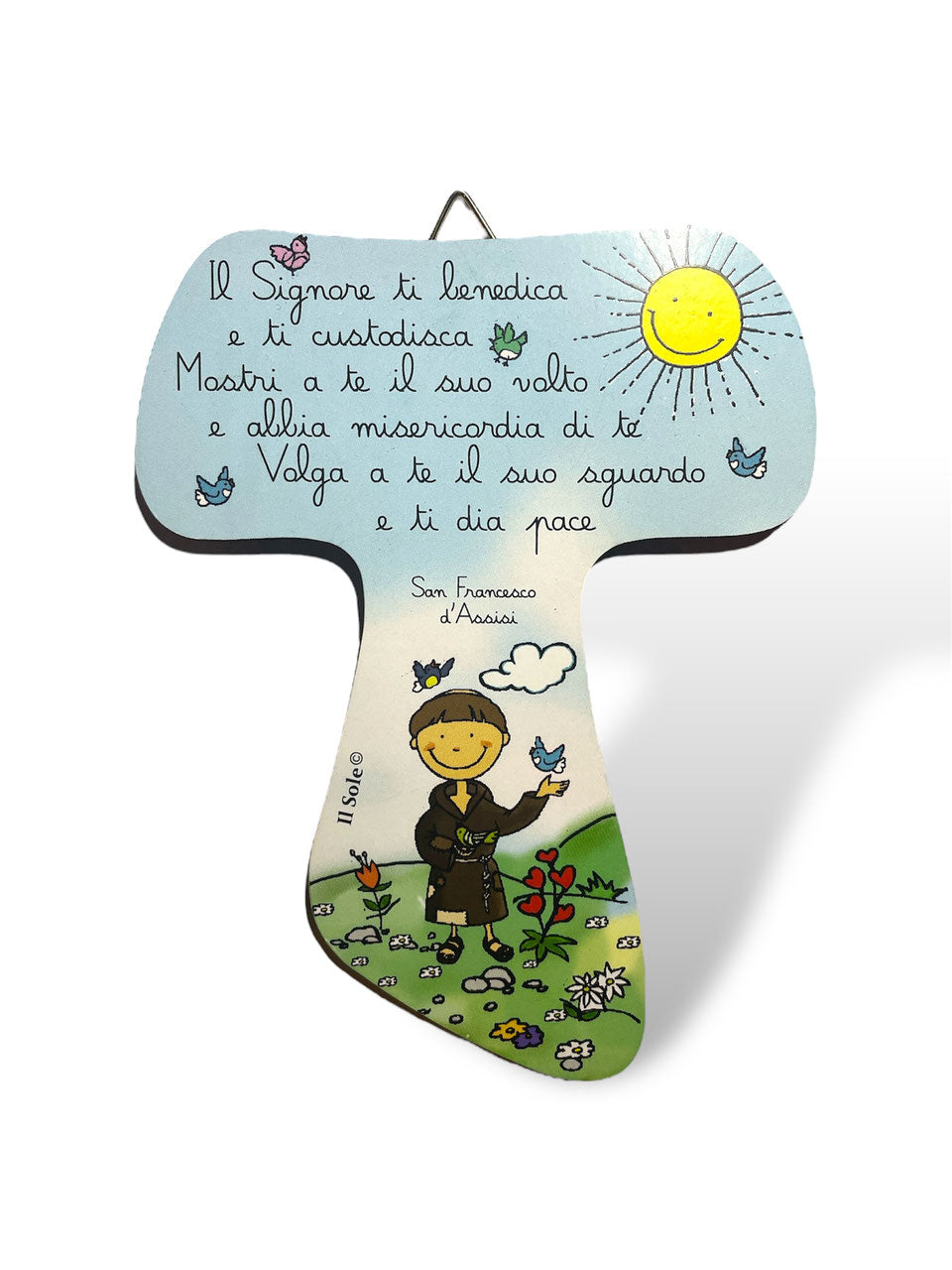 TAU DA PARETE SAN FRANCESCO mod. "BENEDIZIONE" 15,5 cm