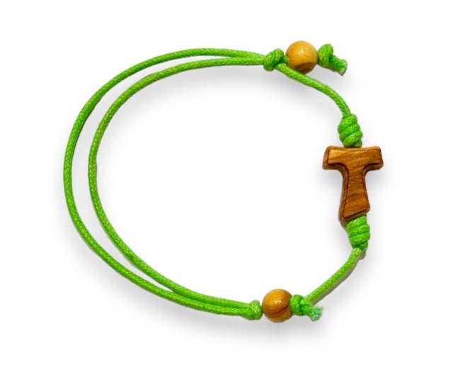 BRACCIALE CON TAU SAN FRANCESCO, REGOLABILE