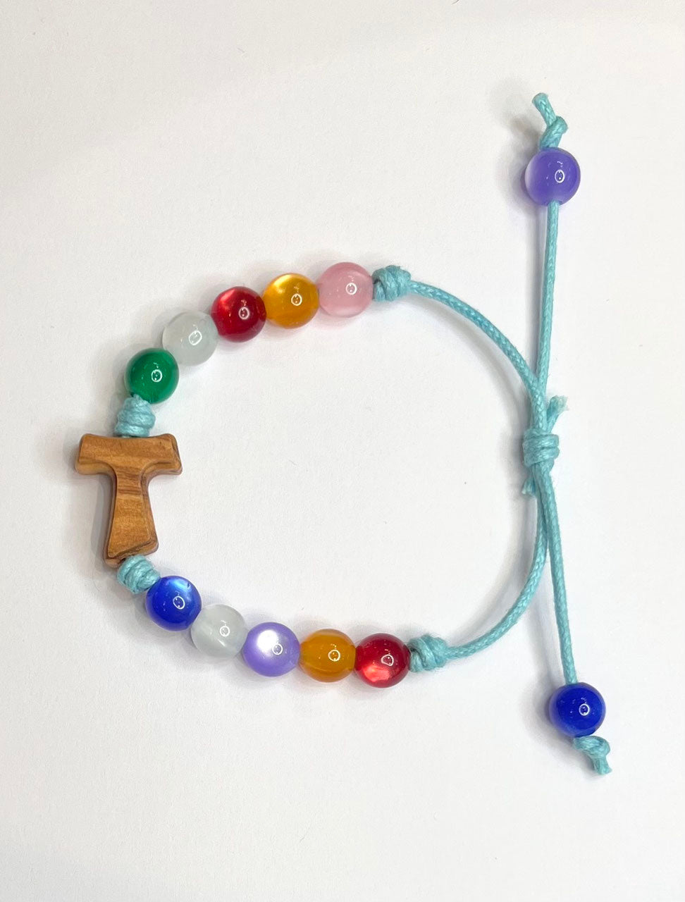 BRACCIALE REGOLABILE per BAMBINI CON PALLINE COLORATE