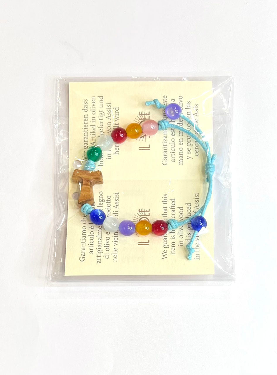 BRACCIALE REGOLABILE per BAMBINI CON PALLINE COLORATE