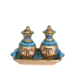 SET AMPOLLE ACQUA E VINO STILE BIZANTINO