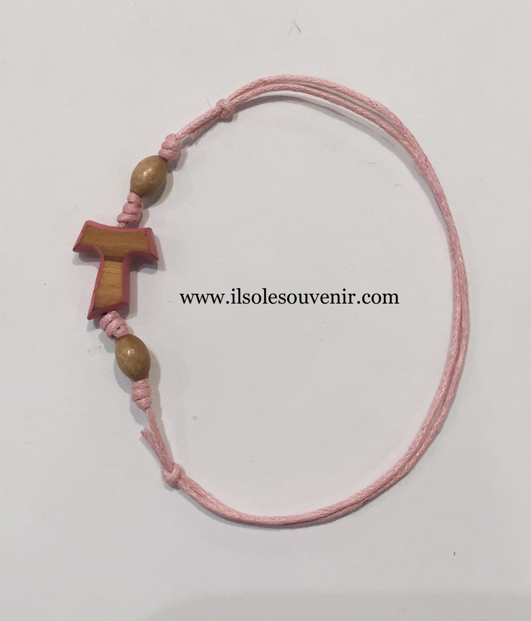 BRACCIALE REGOLABILE CON TAU CON BORDO COLORATO