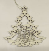 Addobbi Natalizi capanna con albero