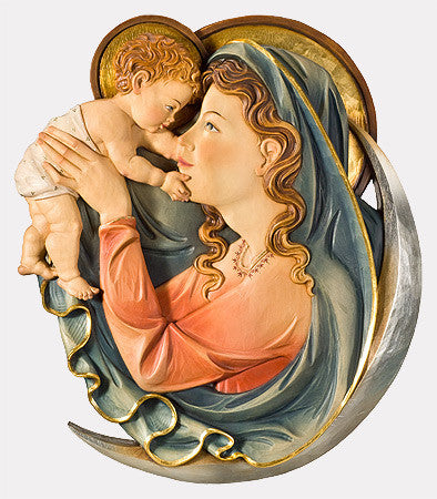 MADONNA LUNA RILIEVO da parete
