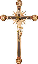 CRISTO SU CROCE CON 4 EVANGELISTI CON RAGGI