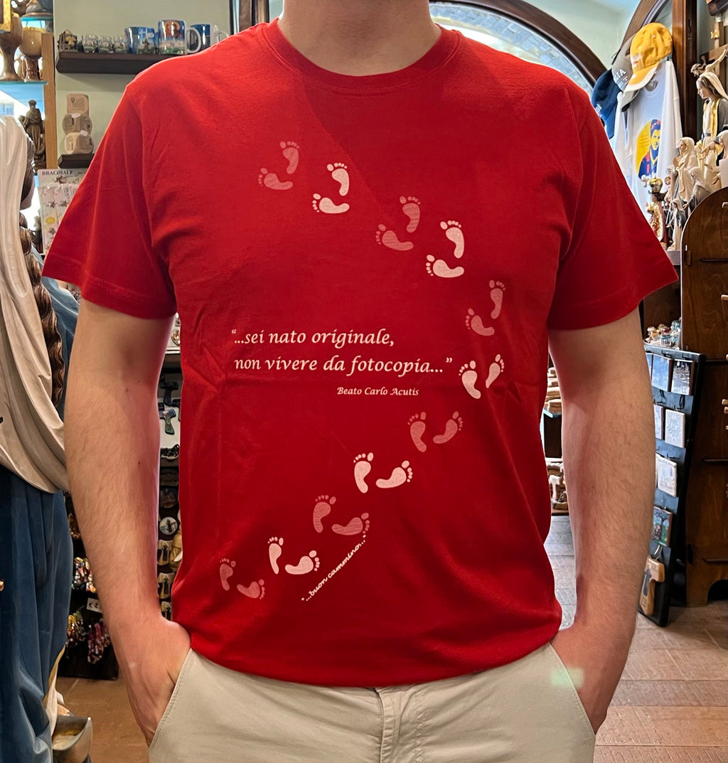 T-SHIRT ACUTIS "SEI NATO ORIGINALE, NON VIVERE DA FOTOCOPIA..."