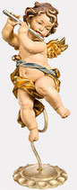 PUTTO CON FLAUTO SU PIEDISTALLO