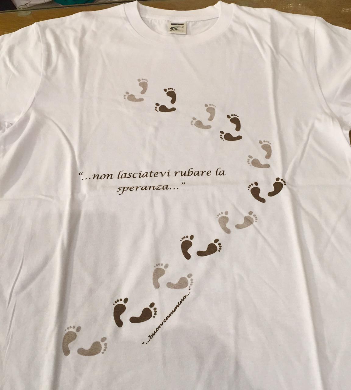 T-SHIRT "NON LASCIATEVI RUBARE LA SPERANZA"