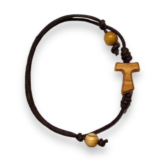 BRACCIALE CON TAU SAN FRANCESCO, REGOLABILE