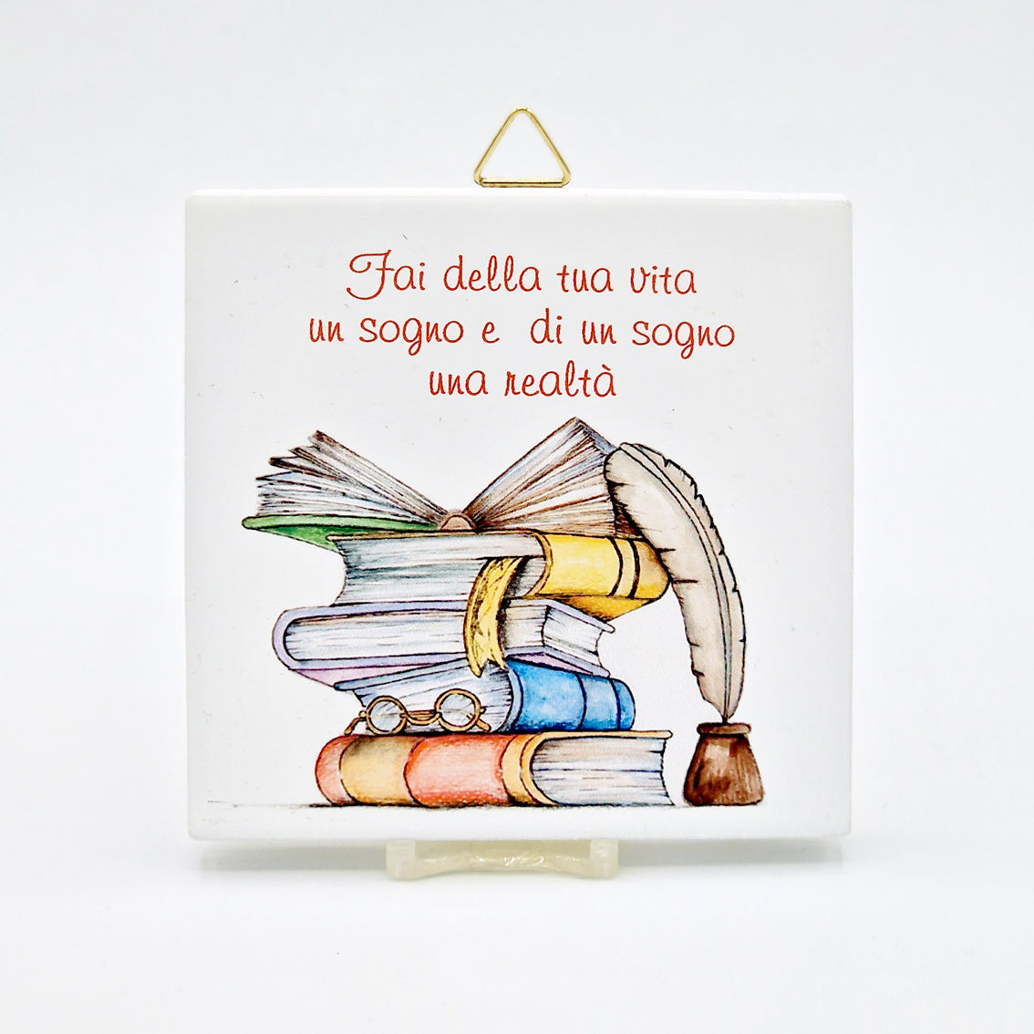 PIASTRELLA SOLIDALE LAUREA "FAI DELLA TUA VITA UN SOGNO..."