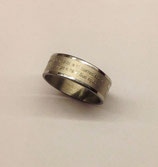 Anello acciaio con Tau e Benedizione San Francesco