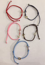 BRACCIALE con TAU e MEDAGLIA SAN FRANCESCO e SANTA CHIARA, regolabili