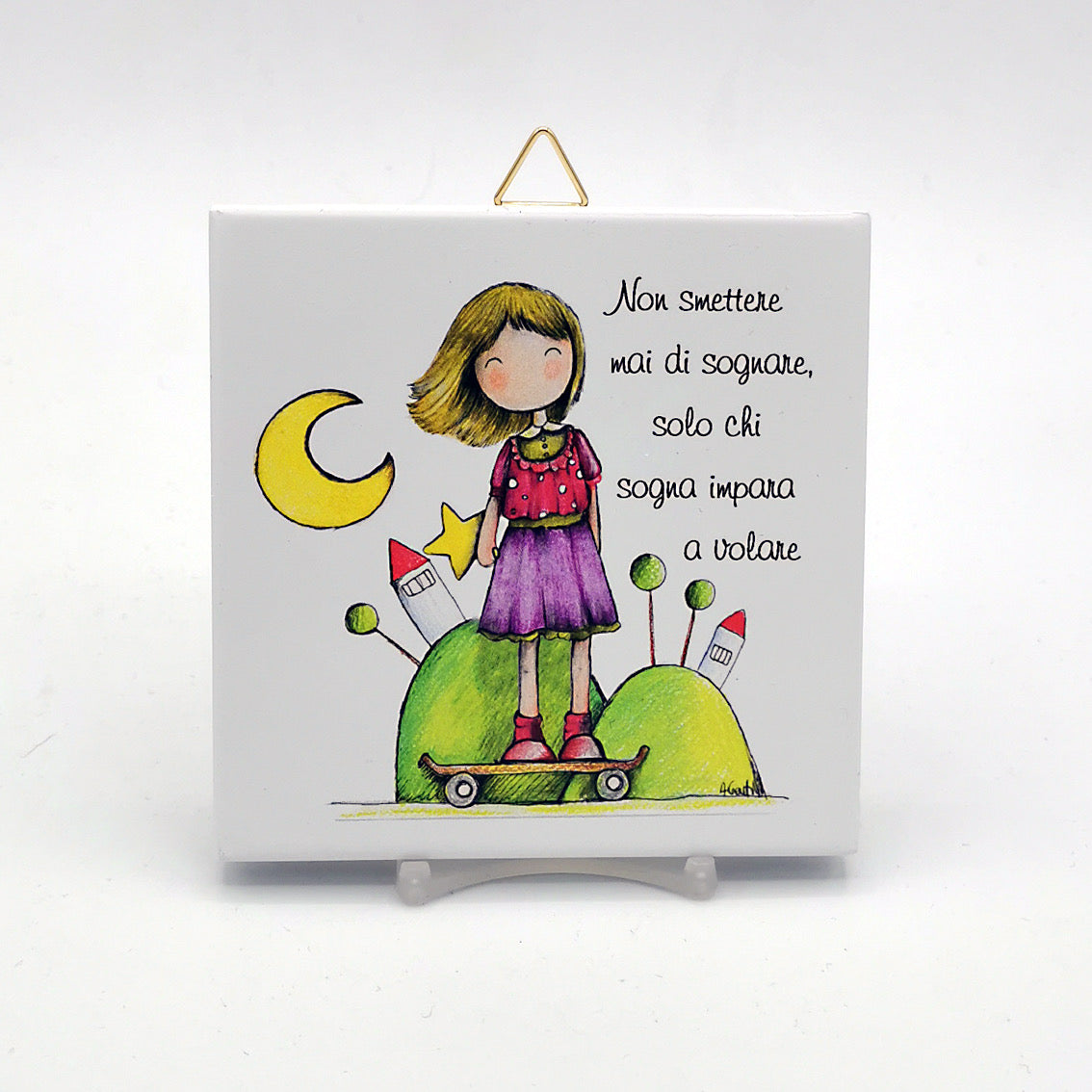 BLOCK NOTES "NON SMETTERE MAI DI SOGNARE..." BAMBINA/O