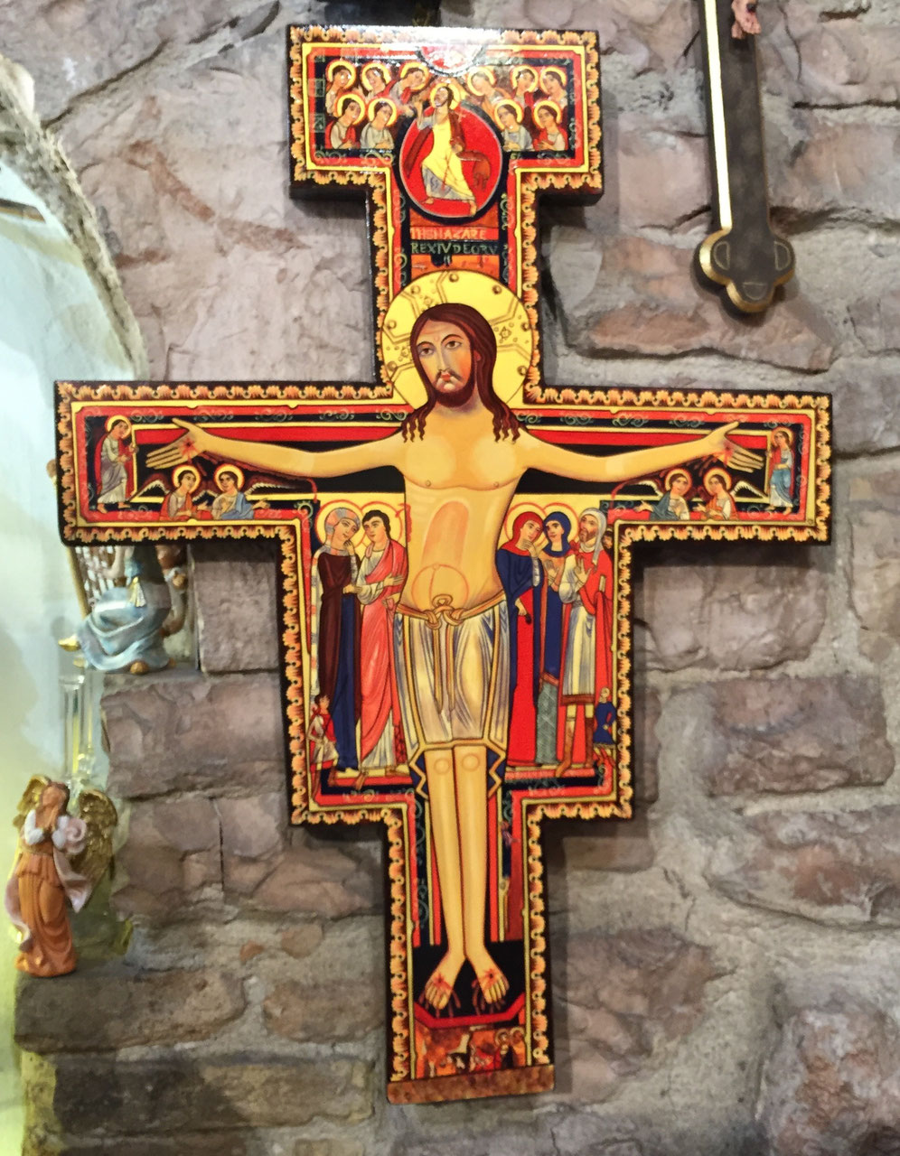 CROCIFISO SAN DAMIANO DIPINTO