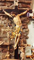 CROCEFISSO in LEGNO SCOLPITO