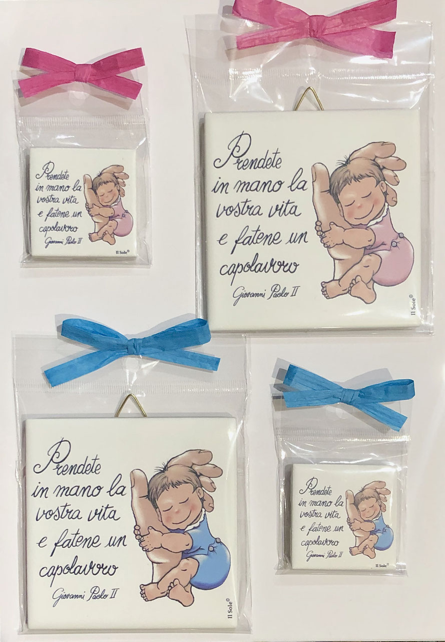 Piastrella  Giovanni Paolo II (MODELLO 2) 10x10 cm