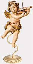 PUTTO CON VIOLINO SU PIEDISTALLO