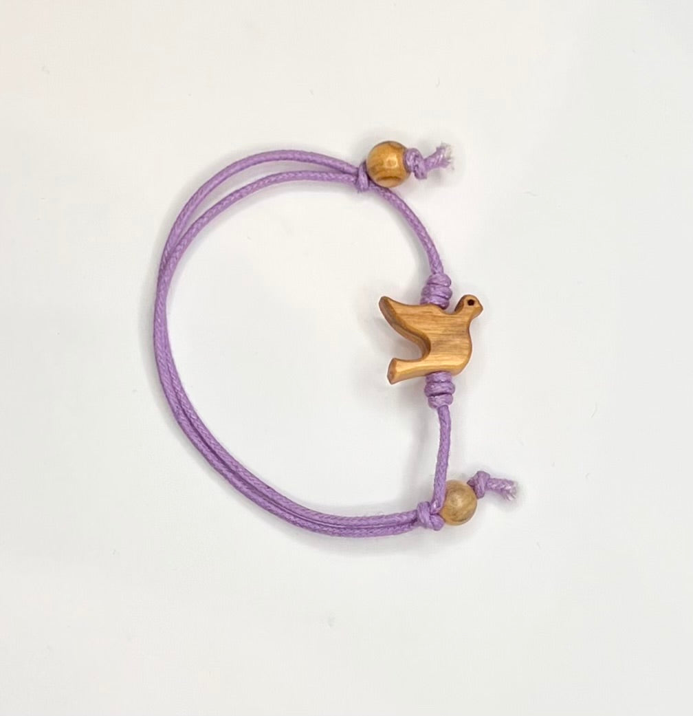 BRACCIALE con COLOMBINA, REGOLABILE