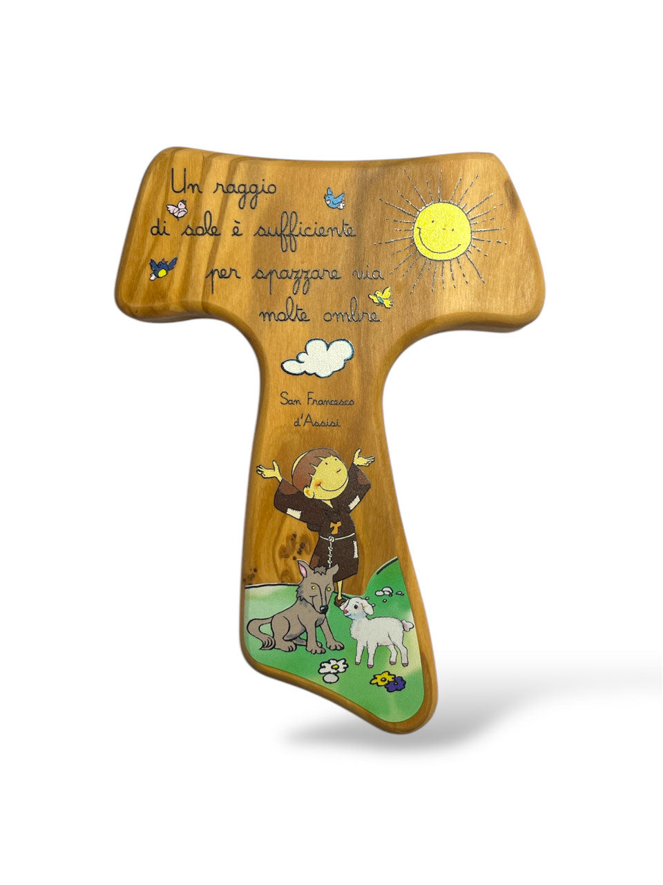 TAU DA PARETE IN ULIVO "UN RAGGIO SI SOLE..."