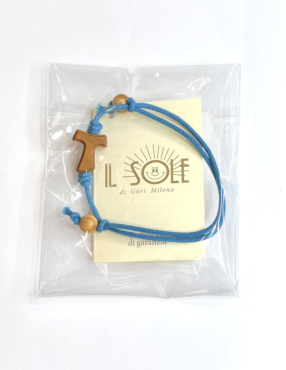 BRACCIALE CON TAU SAN FRANCESCO, REGOLABILE